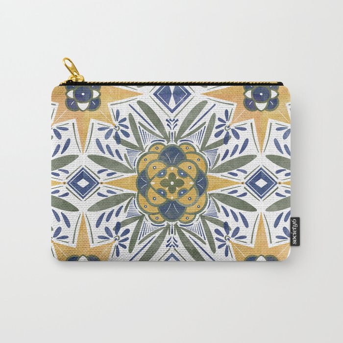 Modern fantasy tiles S Carry All Pouch Gallery Image 1