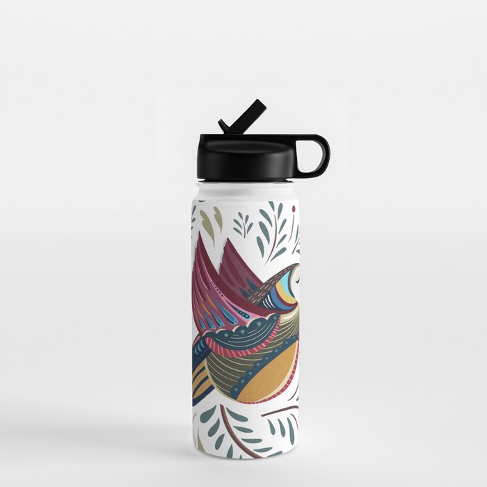 Peace Bird | White Water Bottle Gallery Image 1