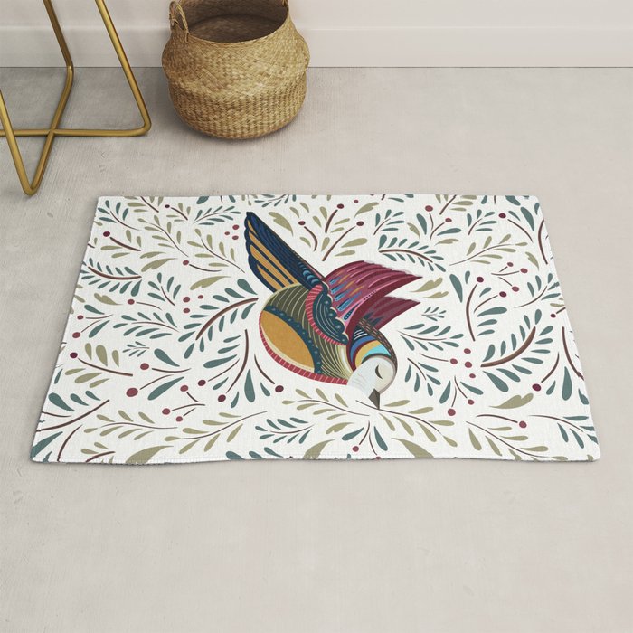Peace Bird | White Rug Gallery Image 1