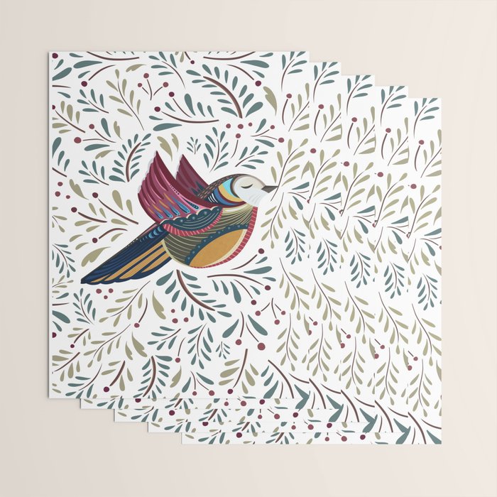 Peace Bird | White Wrapping Paper Gallery Image 3
