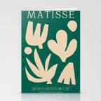 Bottle Green Collage: Paper Cutouts Matisse Edition Stationery Card Gallery Image 2