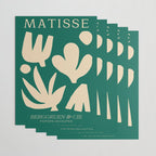 Bottle Green Collage: Paper Cutouts Matisse Edition Wrapping Paper Gallery Image 3