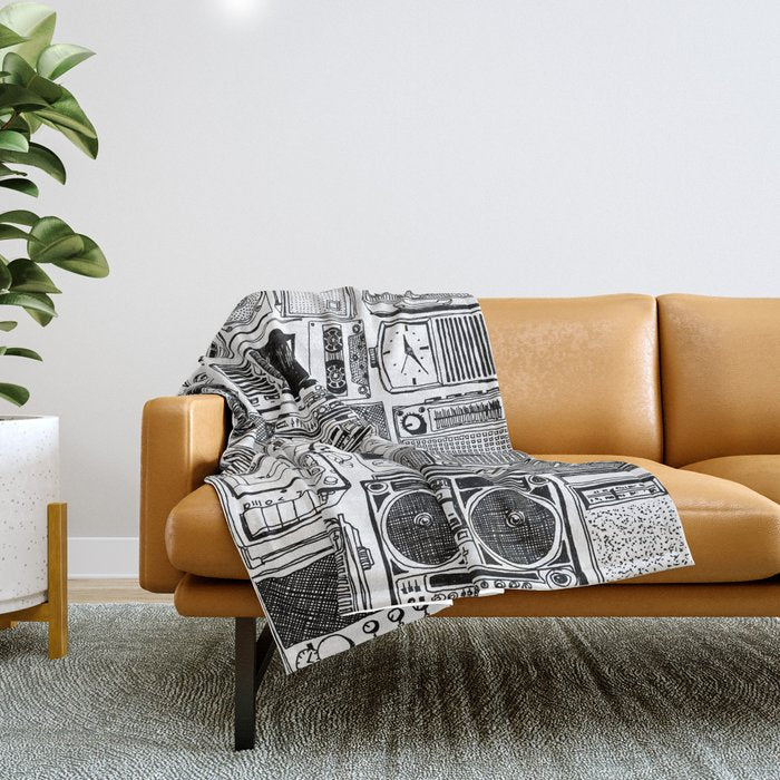 Music Boxes Throw Blanket Gallery Image 1