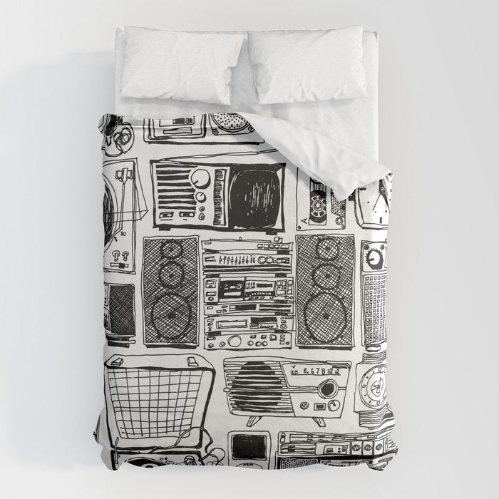 Music Boxes Duvet Cover Gallery Image 1