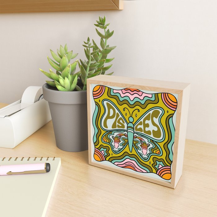 Pisces Butterfly Mini Art Print Gallery Image 2
