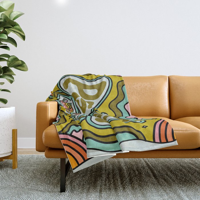 Pisces Butterfly Throw Blanket Gallery Image 1