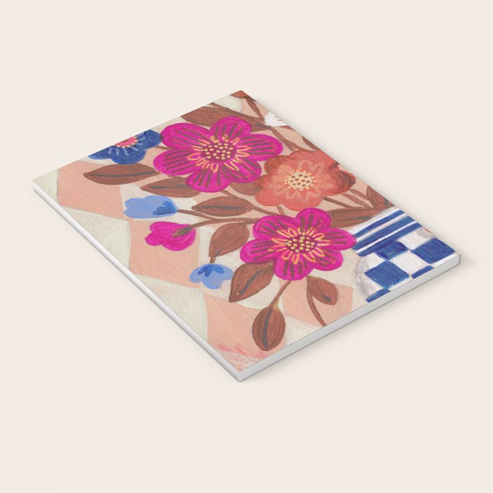 Still life Vase with Bouquet Bright colours Notebook Gallery Image 3