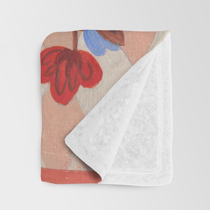 Still life Vase with Bouquet Bright colours Throw Blanket Gallery Image 3