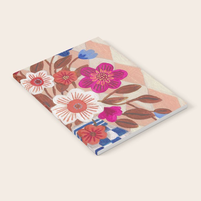 Still life Vase with Bouquet Bright colours Notebook Gallery Image 2