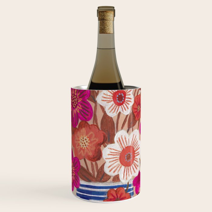 Still life Vase with Bouquet Bright colours Wine Chiller Gallery Image 1