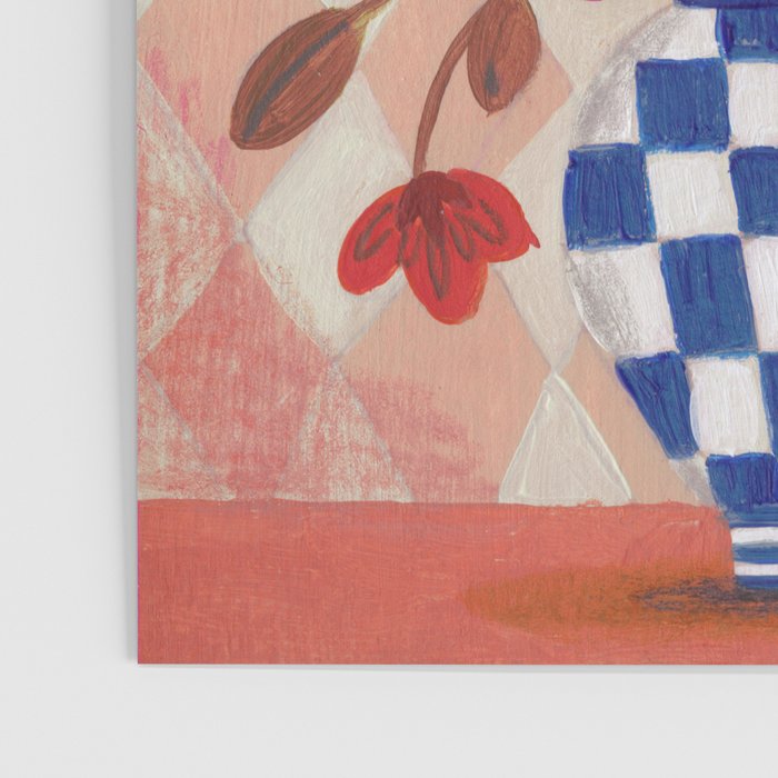 Still life Vase with Bouquet Bright colours Poster Gallery Image 3