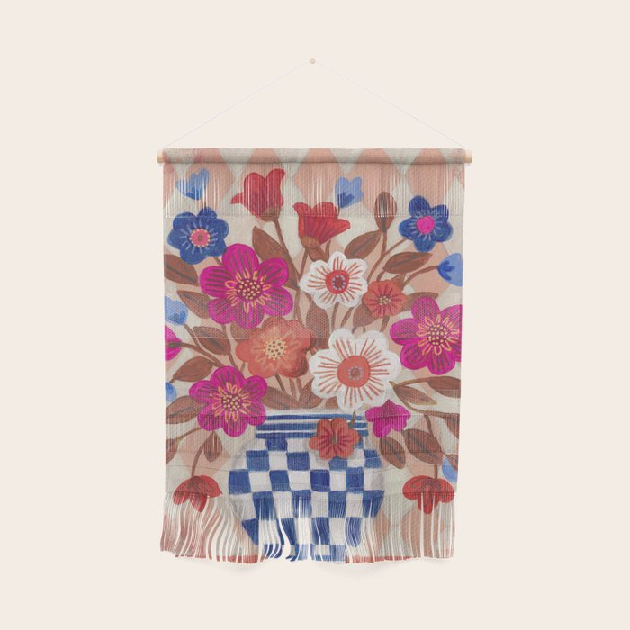 Still life Vase with Bouquet Bright colours Wall Hanging Gallery Image 1