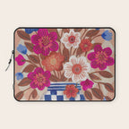 Still life Vase with Bouquet Bright colours Laptop Sleeve Gallery Image 1