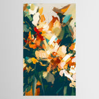 Abstract Floral Splashes Tablecloth Gallery Image 2