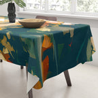 Abstract Floral Splashes Tablecloth Gallery Image 3