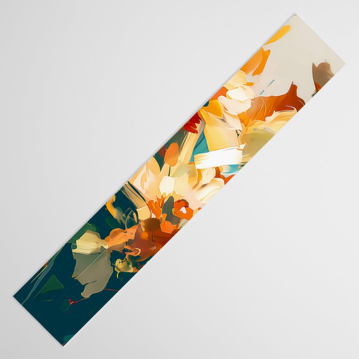 Abstract Floral Splashes Table Runner Gallery Image 3