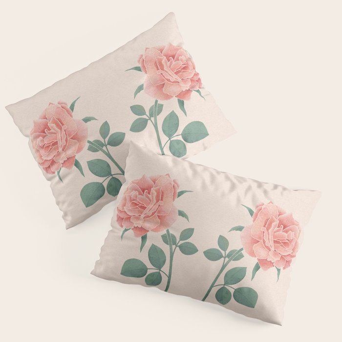 A Simple Rose Pillow Sham Gallery Image 1