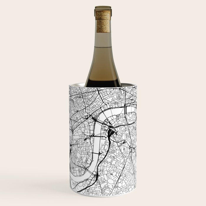 London White Map Wine Chiller Gallery Image 1