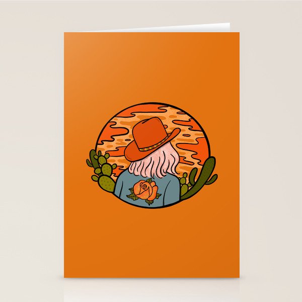Desert Cowgirl Stationery Card Gallery Image 2