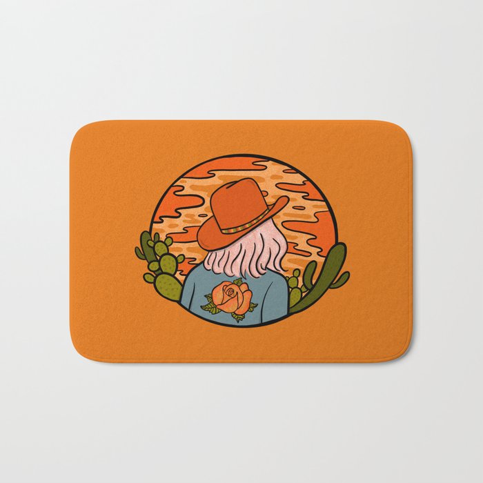 Desert Cowgirl Bath Mat Gallery Image 1
