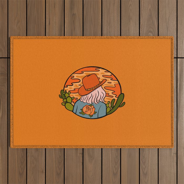 Desert Cowgirl Outdoor Rug Gallery Image 1