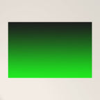 Black Lime Green Neon Nights Ombre Welcome Mat Gallery Image 1