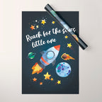 Space rocket with quote Wrapping Paper Gallery Image 1