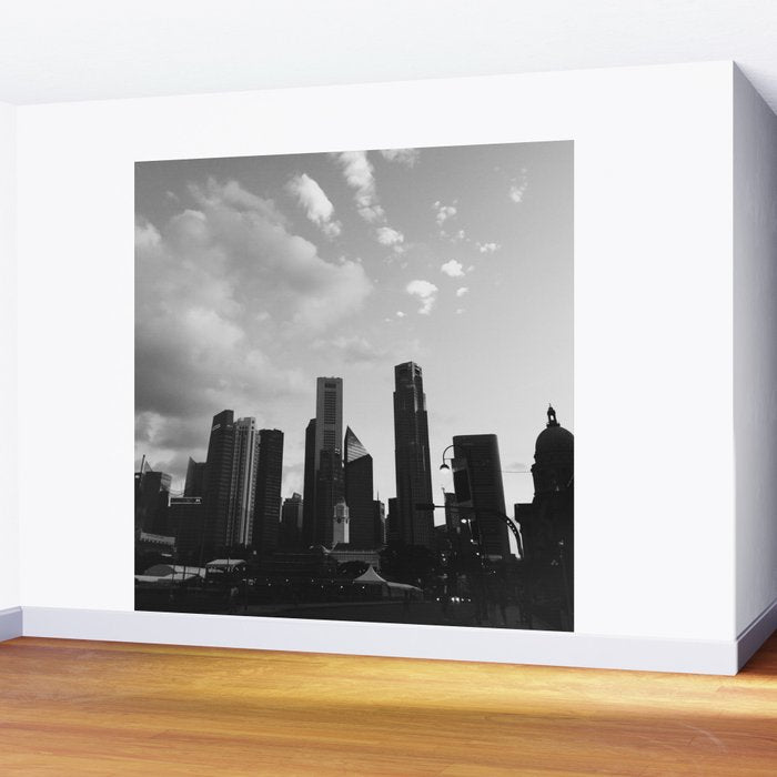 LION CITY || black and white architecture photography || SINGAPORE Wall Mural Gallery Image 2