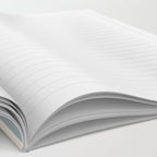 Classic Double Stripe Pattern in Light Blue-Gray and Cream  Notebook Gallery Image 2