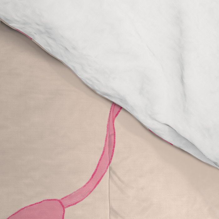 Coquette style ribbons and bows pattern in pink Comforter Gallery Image 4
