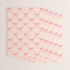 Coquette style ribbons and bows pattern in pink Wrapping Paper Gallery Image 3