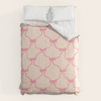 Coquette style ribbons and bows pattern in pink Comforter Gallery Image 6