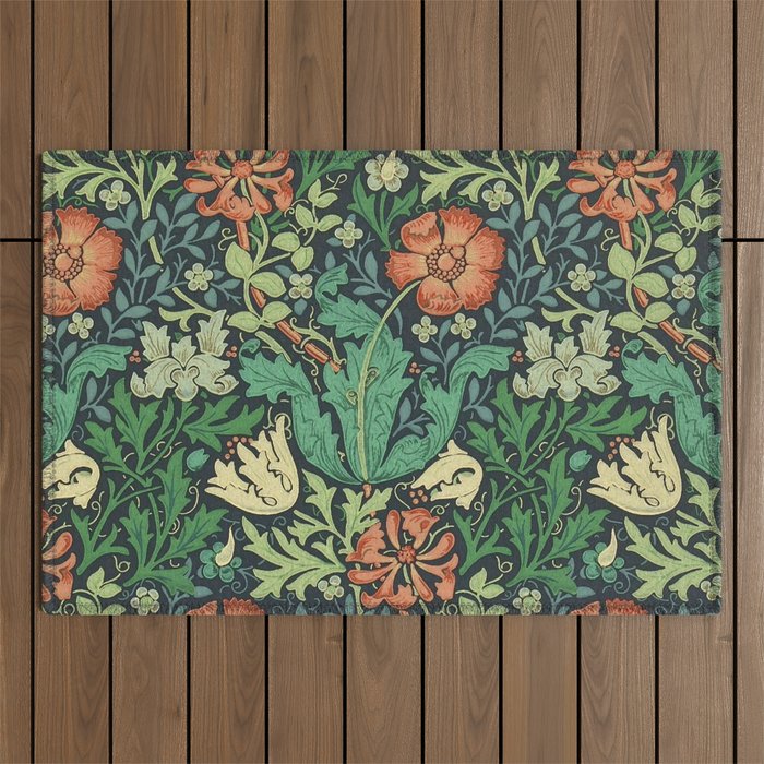 William Morris "Compton" Outdoor Rug Gallery Image 1