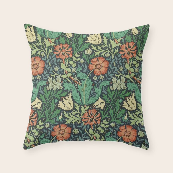William Morris "Compton" Throw Pillow Gallery Image 6