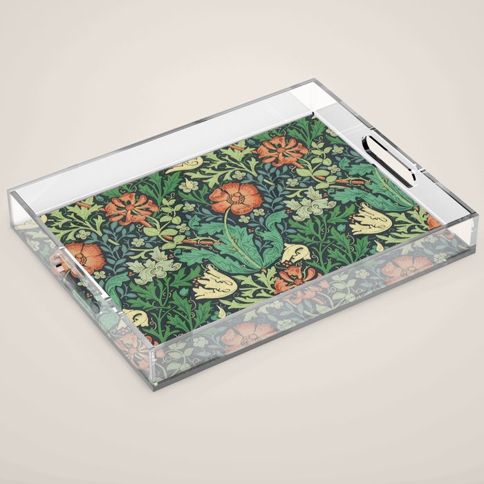 William Morris "Compton" Acrylic Tray Gallery Image 1
