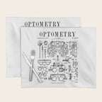 Optometrist Optometry Eye Doctor Tools Vintage Patent Print Placemat Gallery Image 1