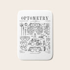 Optometrist Optometry Eye Doctor Tools Vintage Patent Print Bath Mat Gallery Image 1