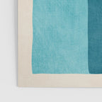 Blue Black Gray Abstract Bold Linen Wall Art 01 Poster Gallery Image 3