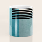 Blue Black Gray Abstract Bold Linen Wall Art 01 Coffee Mug Gallery Image 4