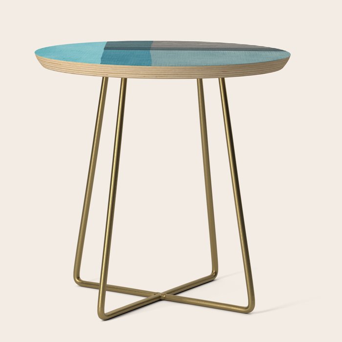 Blue Black Gray Abstract Bold Linen Wall Art 01 Side Table Gallery Image 1