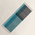 Blue Black Gray Abstract Bold Linen Wall Art 01 Yoga Mat Gallery Image 1