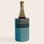 Blue Black Gray Abstract Bold Linen Wall Art 01 Wine Chiller Gallery Image 1