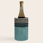 Blue Black Gray Abstract Bold Linen Wall Art 01 Wine Chiller Gallery Image 3