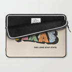 Greetings From Texas - Beige Laptop Sleeve Gallery Image 2