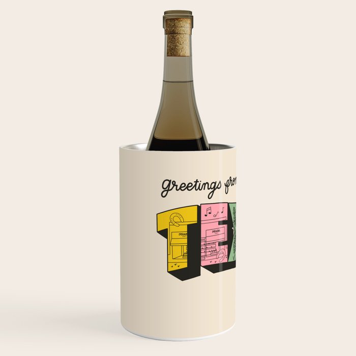Greetings From Texas - Beige Wine Chiller Gallery Image 2
