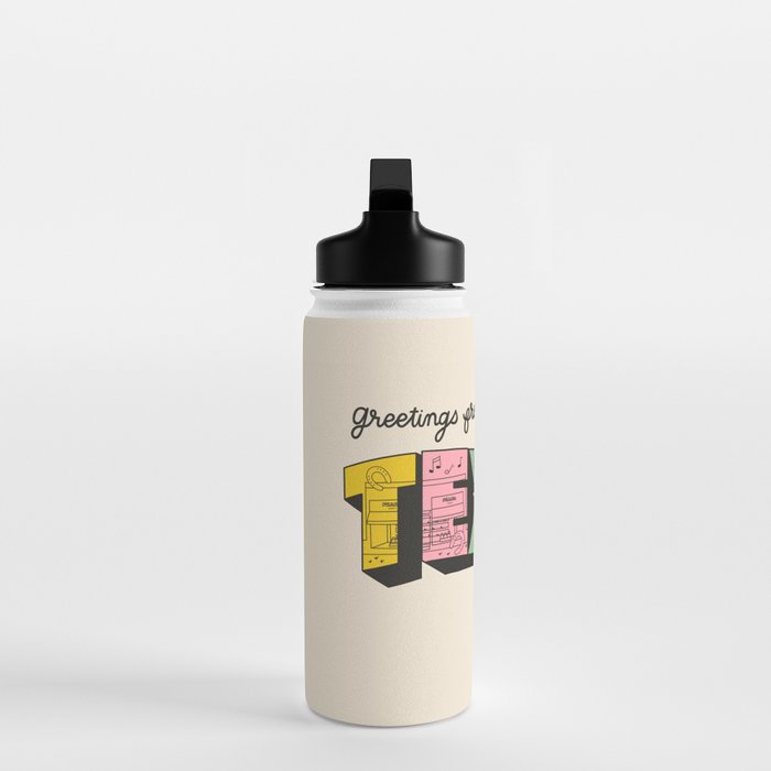 Greetings From Texas - Beige Water Bottle Gallery Image 3
