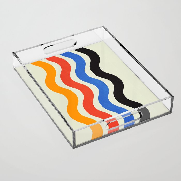 Bauhaus Waves Acrylic Tray Gallery Image 1
