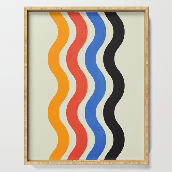 Bauhaus Waves Serving Tray Gallery Image 1