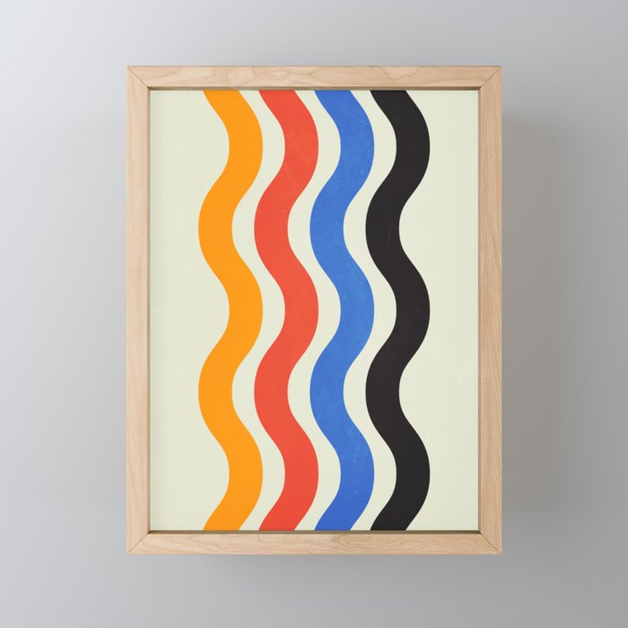 Bauhaus Waves Mini Art Print Gallery Image 1