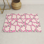 Pink Ghost Party Pop Art  Rug Gallery Image 1